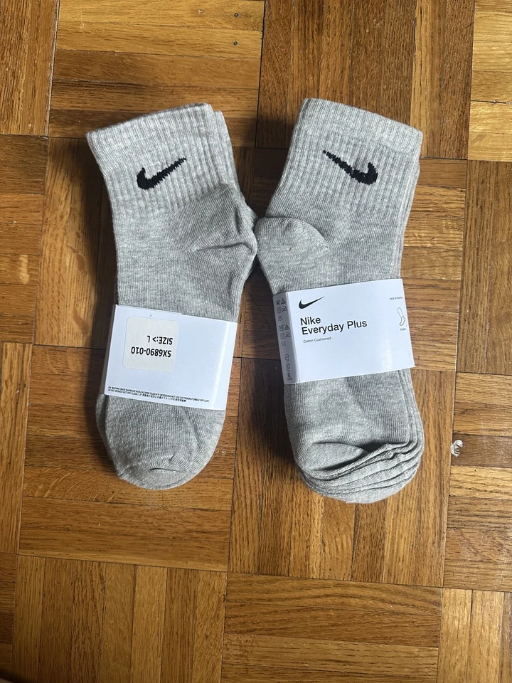 Nike Everyday Cushion Ankle Training Socks, Size L - Grey (6 Pair) - Image 3 of 4