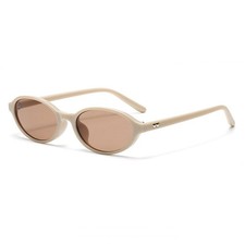 Trendy Female Cat Eye Sunglasses Small Oval Frame UV Resistant Luxury Design
