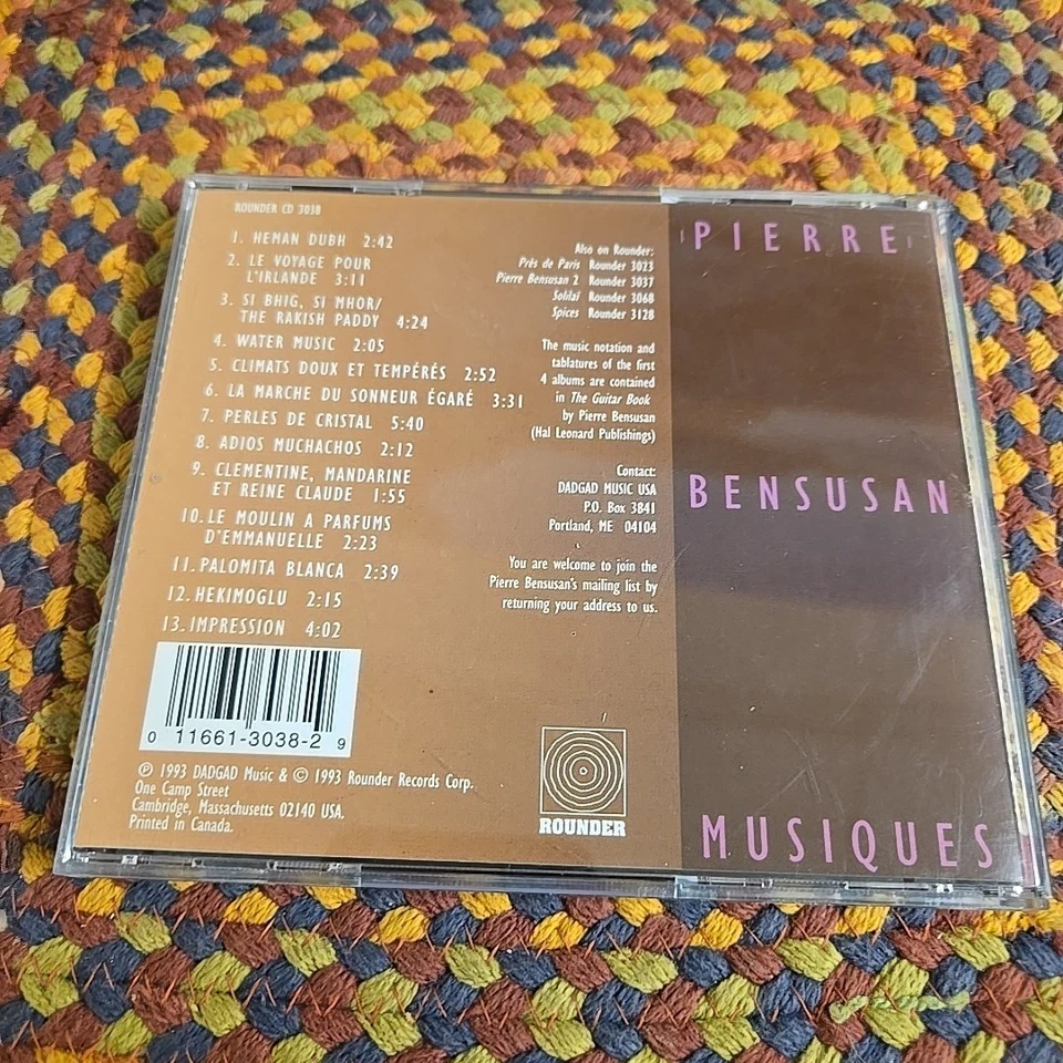 Musiques by Pierre Bensusan (CD, Oct-1993, Rounder Select) Private Collection - Image 2 of 3