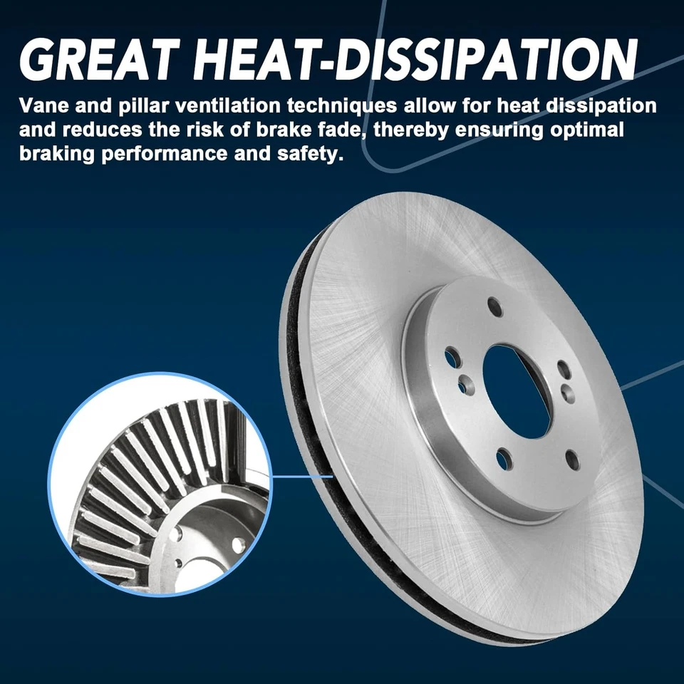 Rear Brake Kit, for 2003 2004 2005 Infiniti G35 Nissan 350Z Brake Pads Foto 3 de 4