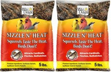 Premium Sizzle N' Heat Bird Food - 5 lb Pack of 2, High-Energy Blend for Wild Bi