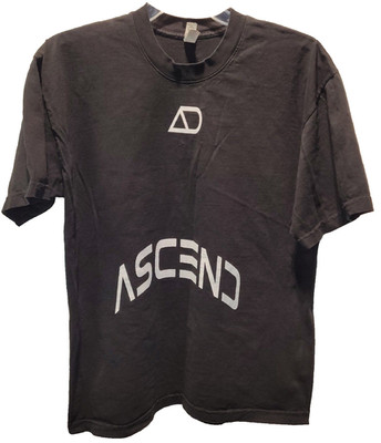 ASCEND AD  Black Streetwear Tee LARGE Unisex L A  Apparel Heavyweight Cotton New