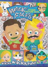 Bendon Create-A-Face Sticker Pad Wacky Faces 
