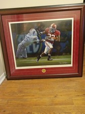 Hand Painted Heisman Trophy Year Mark Ingram ,signed By Painter Danny Mosley