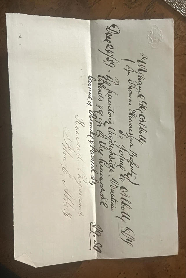 18th C. Lot of (10) Original Documents, Letters, Signed/Dated Between 1721-1799 - Image 3 of 4