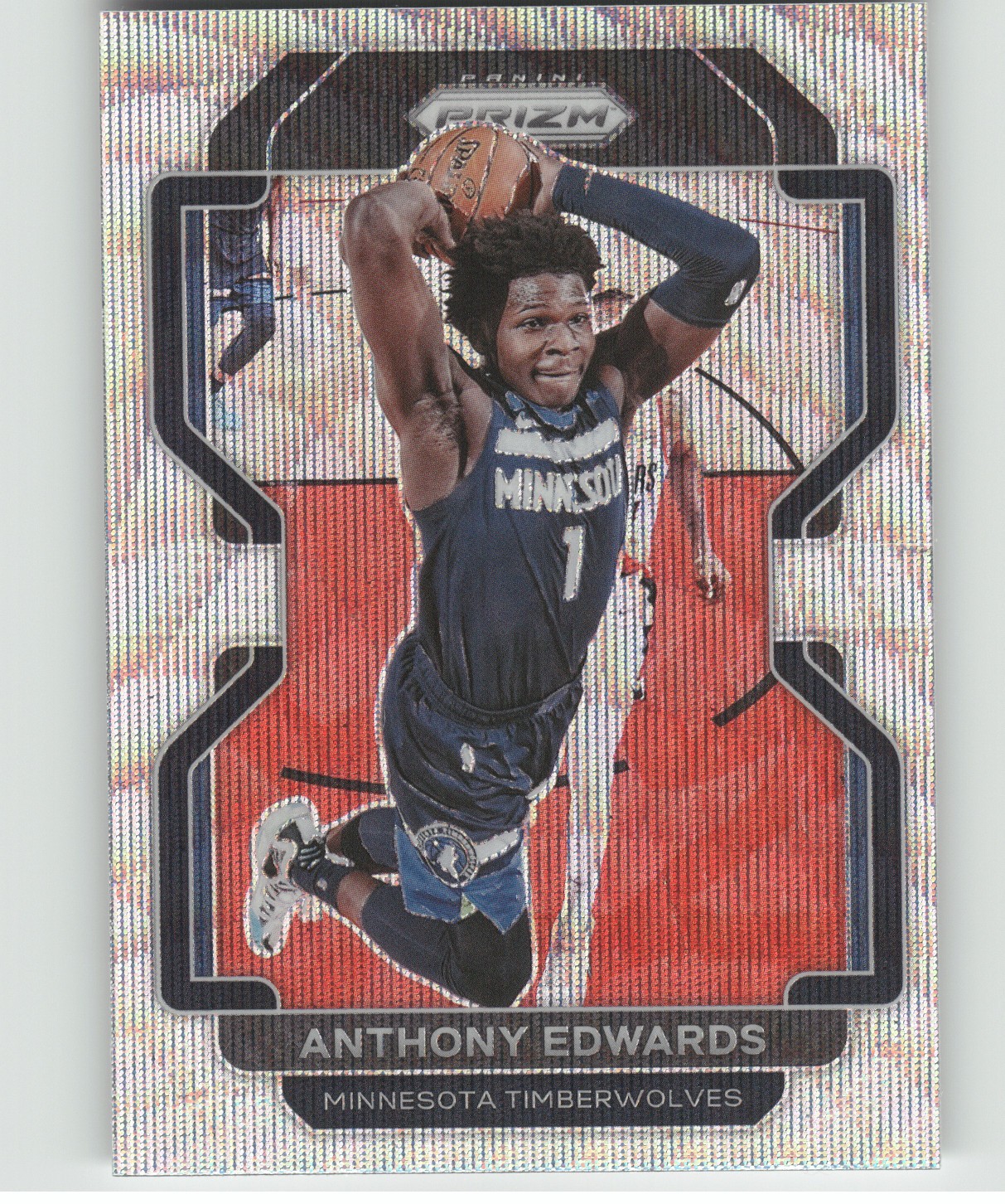 2021 Panini Prizm Basketball Anthony Edwards #37 Fast Break Prizm