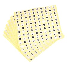 0 to 9 Number Stickers Number Label Self Adhesive 13mm/0.5" , Pack of 20