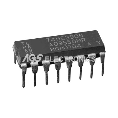 5 Pezzi 74HC390 SN74HC390N 74HC390AP DIP-16 - Circuito Integrato - Nuovo