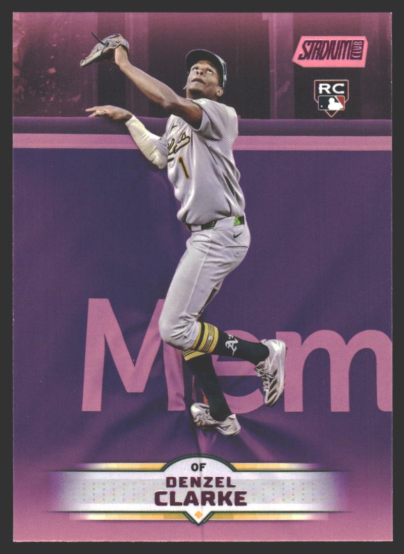 Denzel Clarke #31 2025 Stadium Club Pink Foil AthleticsRC Rookie