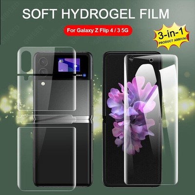 Set Soft Full Cover fr Samsung Galaxy Z Flip5 4 3 Hydrogel Film Screen Protector