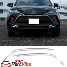 For Toyota Venza 2021 2022 Abs Chrome Front Center Grille Grill Cover Trim 2pcs For Toyota Venza 2021 2022 Abs Chrome Front Center Grille Grill Cover Trim 2pcs