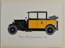 Citroën B 14 landaulet taxi, 1927 Gravure de 1967