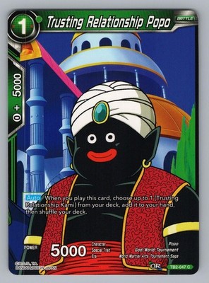 TRUSTING RELATIONSHIP POPO TB2-047 C DRAGON BALL SUPER NM TB2., 