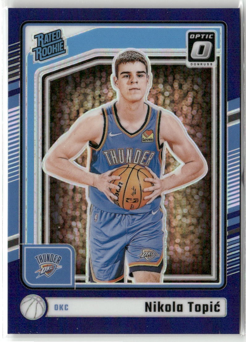 2024-25 Donruss Optic #278 Nikola Topic Purple