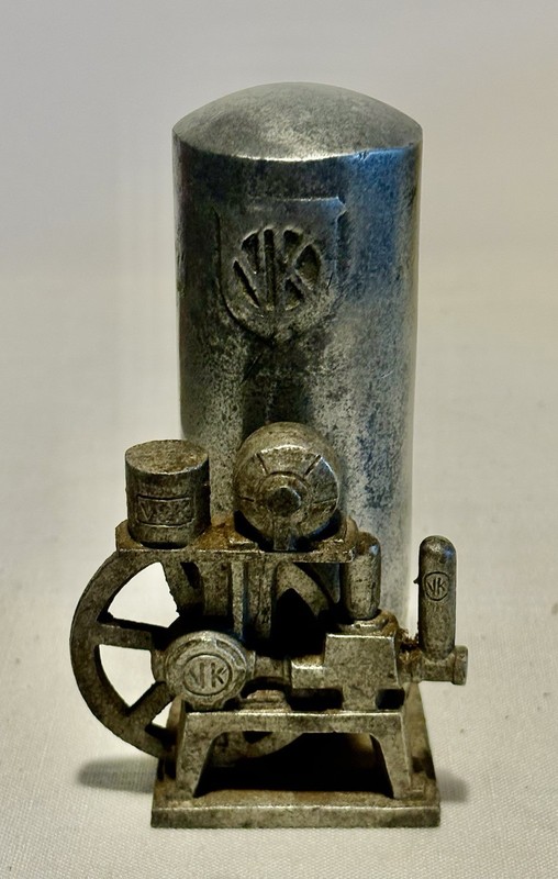 Scarce VK VAILE KIMES Co. Pump Figural Advertising Salesman Sample, Paperweight