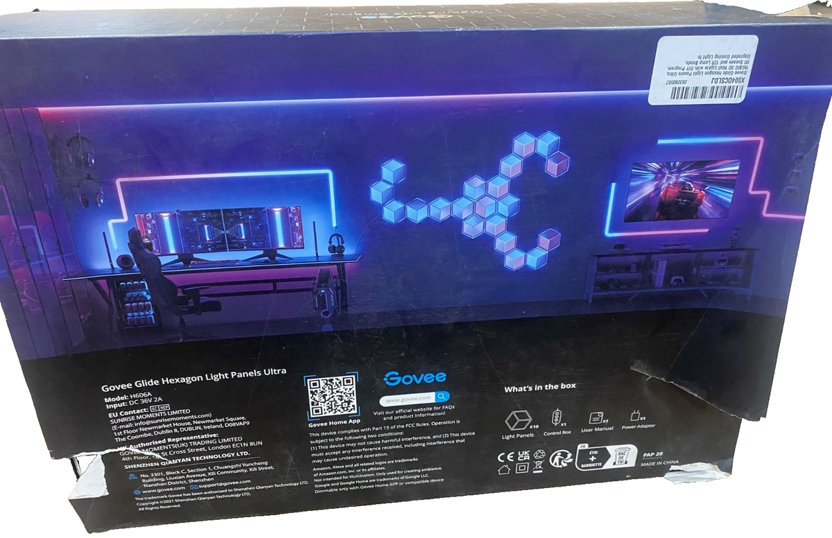 Govee Glide Hexagon Light Panels Ultra 3D, Smart RGB Wall Lights