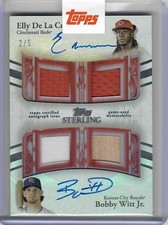 2025 Topps Sterling Bobby Witt Jr. Dual Patch Auto /5 Elly De La Cruz