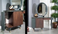 Schlafzimmer MöBel Designs 2Tlg Schminktisch Kosmetiktisch Frisiertisch Spiegel