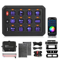 RGB 12 Gang Switch Panel LED Light For Can-am Maverick X3 Trail Sport 800 1000