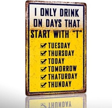 Bar Signs For Home Bar Tin Metal Signs Home D cor 8x12 Funny Man Beer Garage Bar