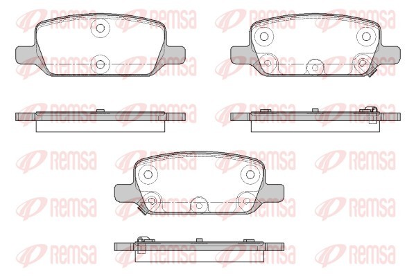 Remsa Bremsbelagsatz BremsklöTze Hinterachse FüR Tesla Model 3 5YJ3 5YJY-image