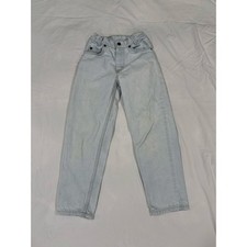 Vintage 90s 550 Levi  s Light Wash Denim Straight Leg Jeans Kids Size 9 Slim