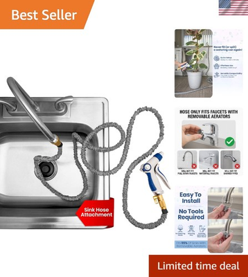 #ad 75 FT Faucet Hose Attachment for Indoor Plant Care amp; Cleaning $138.43