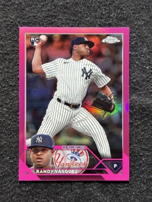 2023 Topps Chrome Update #USC71 Randy Vasquez Pink Rookie New York Yankees