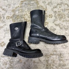 Harley Davidson Boots Womens 10 Black Leather...