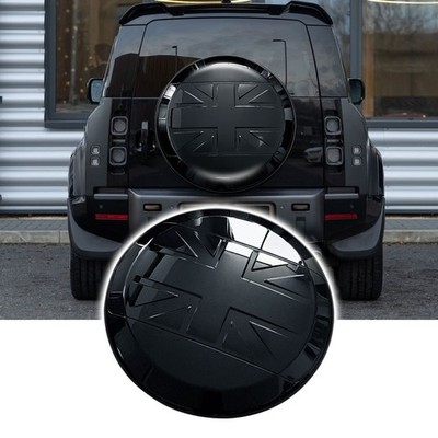 Santorini Black Spare Tire Cover Portecor Fits for Defender 90 110 130 2020-2026