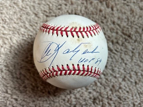 Carl Yastrzemski hof 89 Autographed Red Sox Baseball Beckett Signature Review