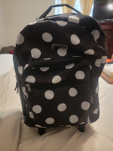 Rockland Rolling Backpack With 3 Zippered Pockets