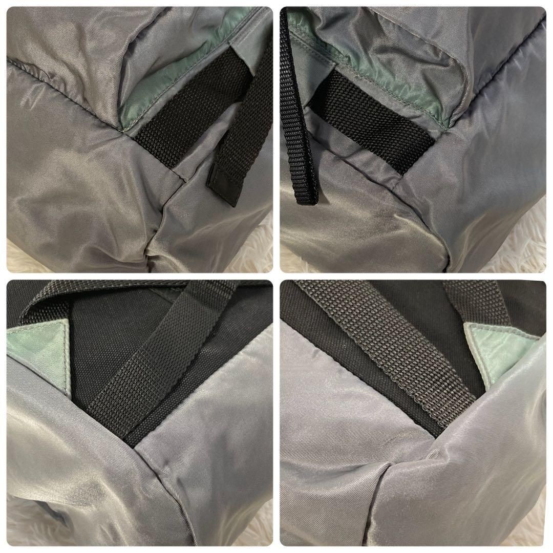 PRADA tessuto nylon drawstring triangular logo ba… - image 6