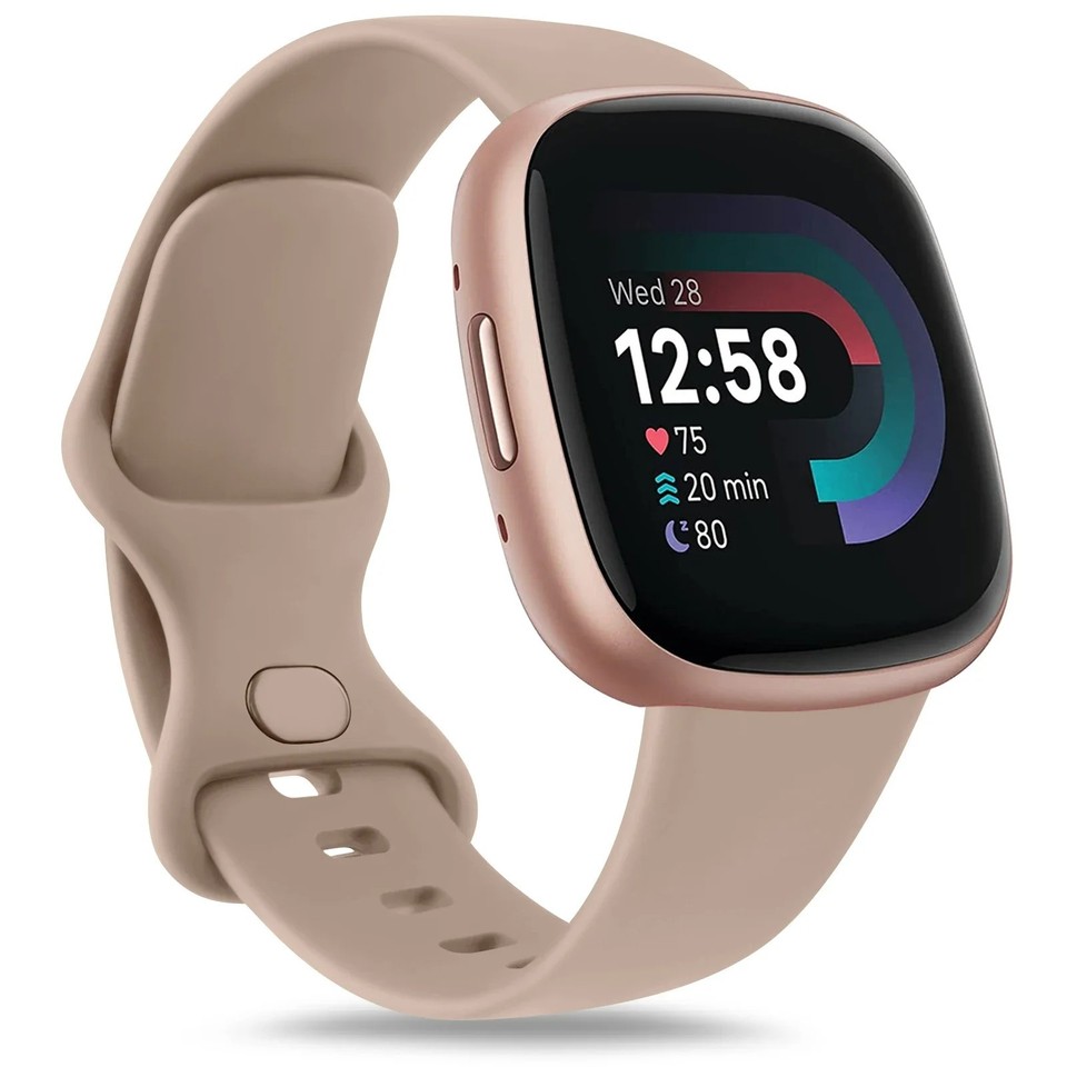 Vetro Apple Watch Se Silicone Sport Strap For Fitbit Versa 3/Sense Cardiofrequenzimetro Con Fascia - Foto 4