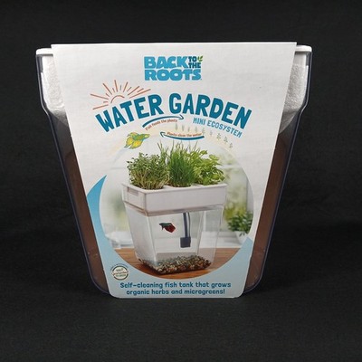 Back to the Roots Water Garden 3 Gallon Self-Cleaning Fish Tank Ecosystem