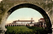 Luis Rey Mission Arch, California Postcard