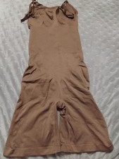 Seamless Sculpting Mid Thigh Bodysuit Tan NWOT Size Small