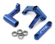 SPTST3743XB  Blue Aluminum Steering Bellcrank System w/Bearings Bandit  Rustl...