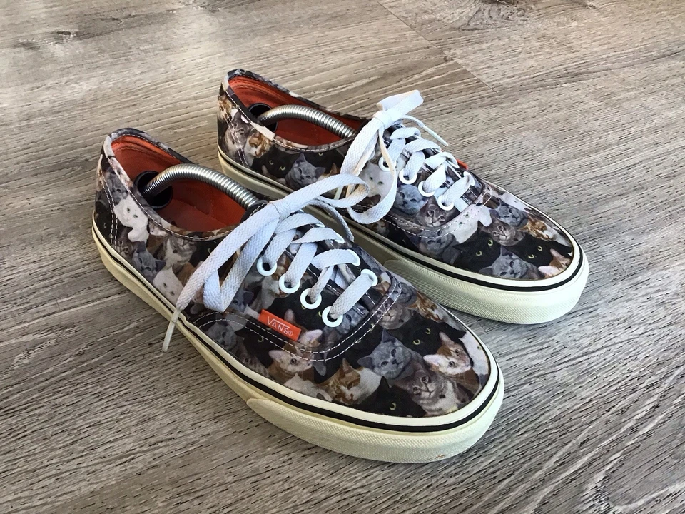 Tenis unisex con cordones estampados VANS ASPCA gatos gatitos para mujer talla 8 para hombre 6,5 Foto 2 de 4