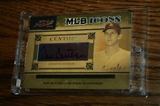 2005 Playoff Prime Cuts MLB Icons Signature GOLD Don Sutton Dodgers Auto 2/10