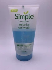 Simple Water Boost Micellar Facial Gel Wash - 150ml, 5 oz Peta Approved