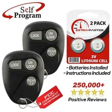 2 For 1997 1998 1999 Chevrolet Suburban 1500 Car Remote Keyless Entry Key Fob