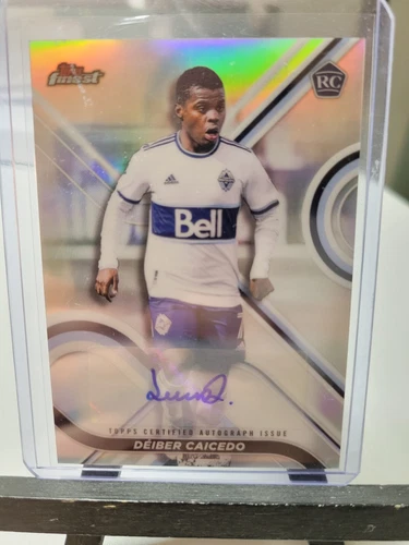 Deiber Caicedo Rookie Refractor Auto 2022 Topps MLS Finest Soccer