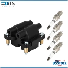 Ignition Coils & 4 Iridium Spark Plugs Pack For Saab 9-2X 2.5L H4 2005 2006