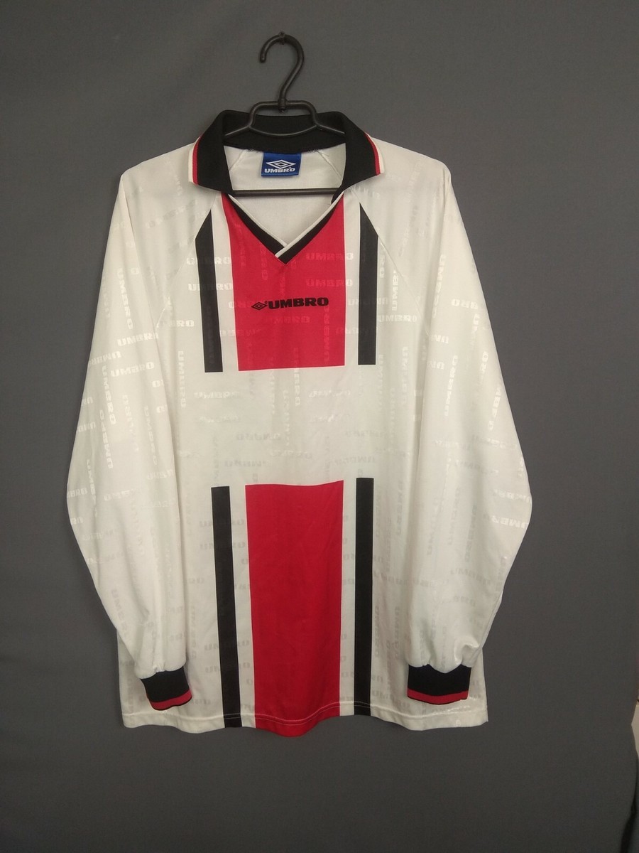 Maillot Vintage Umbro - Coupe Large (L), Couleur Rouge, état Excellent (ig93)