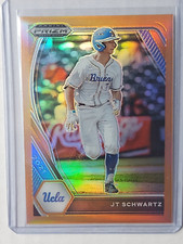 2021 Panini Prizm Draft Picks Neon Orange Prizm /50 JT Schwartz #PDP111