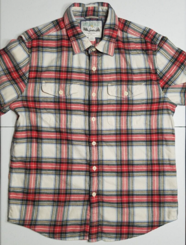 Camisa de franela mediana para hombre American Eagle Outfitters manga larga con botones a cuadros - Imagen 1 de 14