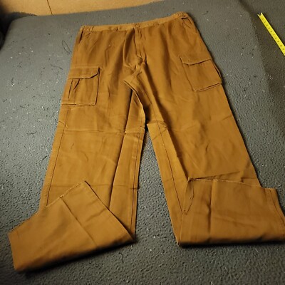 Boulder Creek Trading Pants Mens Big Tall 44 38L  Brown Khaki Chino Cotton Cargo