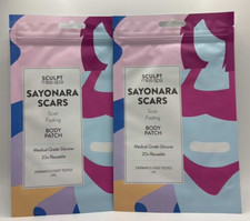 2PK Sculp Miss Spa  Sayonara Scars  Body Patch  20 CT Reusable Patches  NEW