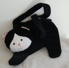 Orange Tree Toys Black & White Cat Bag Soft Toy Plush Stylish Fancy Dress